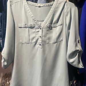 Maurices Women's Blouse - Soft green/robin